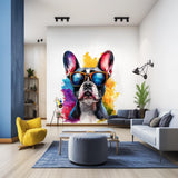 Alternate gallery view of French Bulldog Wall Decal with Sunglasses.