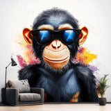 Alternate product view of Cool Baby Chimpanzee Wall Sticker.