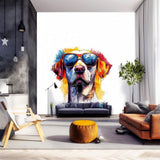Product gallery view of Vibrant Labrador Retriever Wall Sticker.