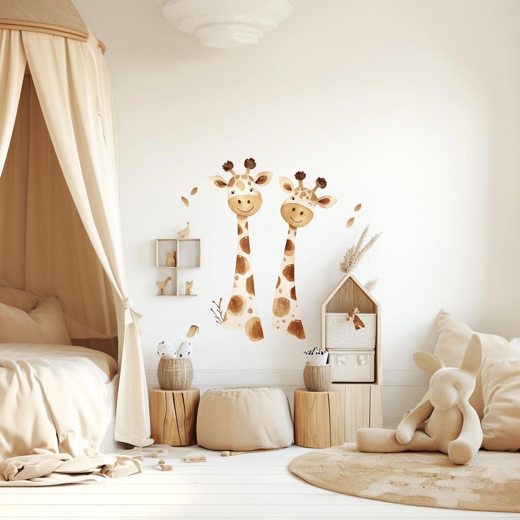 Additional product view of Playful Giraffe Wall Sticker.
