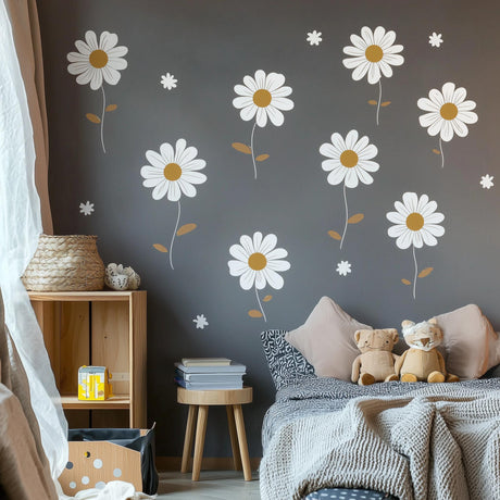 Product view of Daisy Flower Wall Decals.