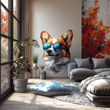 Additional product view of Cool Corgi with Sunglasses Wall Decal.