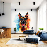 Additional product view of Colorful German Shepherd Wall Sticker.