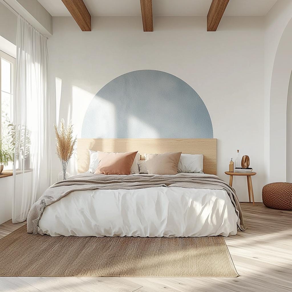 Alternate gallery view of Minimalist Headboard Decal.