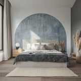 Alternate gallery view of Textured Muted Blue Half Circle Wall Decal.