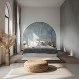 Additional product view of Textured Muted Blue Half Circle Wall Decal.