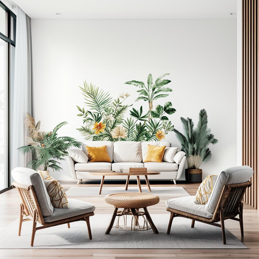 Additional product view of Botanical Wall Decal.