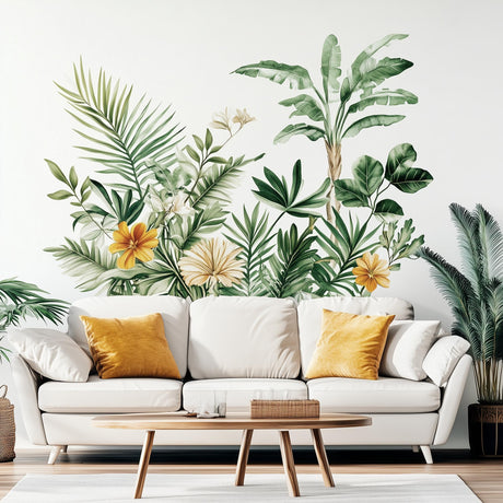 Botanical Wall Decal displayed in a room setting.
