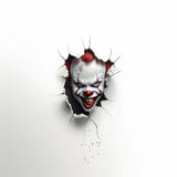 Product gallery view of 3D Evil Clown Wall Sticker.
