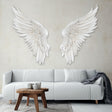 3D Angel Wings Wall Decal displayed in a room setting.