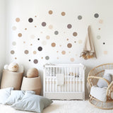 Product gallery view of 130 Piece Circle Wall Decals Set.