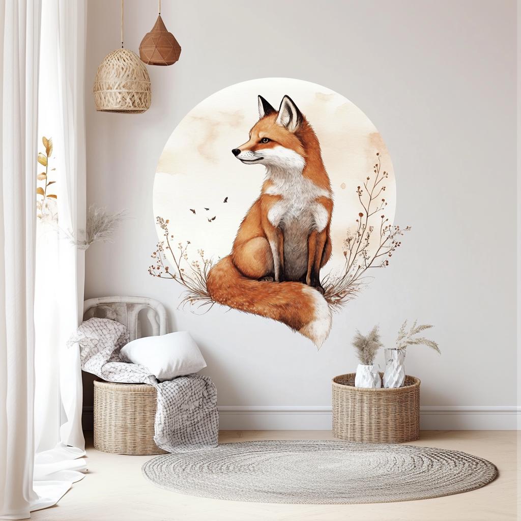 Alternate gallery view of Elegant Fox Wall Decal.