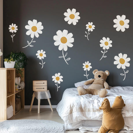 Product view of Daisy Flower Wall Decals.