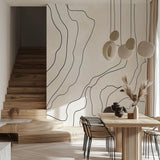 Additional product view of Minimalist Boho Stripe Wall Decal.