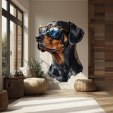 Alternate gallery view of Rottweiler with Sunglasses Wall Decal.