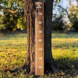 Product gallery view of Vinyl Growth Chart Decal in Inches with 27 White Arrow Stickers.