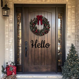 Alternate product presentation of Hello Front Door Decal.