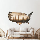 Alternate gallery view of USA Map Wall Decal.