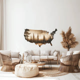 Additional product view of USA Map Wall Decal.