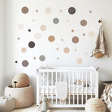 Alternate product view of 130 Piece Circle Wall Decals Set.