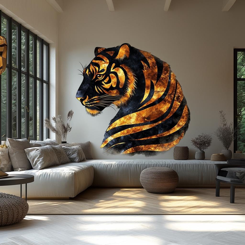 Alternate gallery view of Majestic Tiger Wall Sticker Decal.