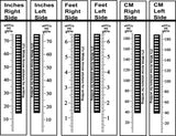 Alternate gallery view of Vinyl Growth Chart Decal in Inches with 27 White Arrow Stickers.