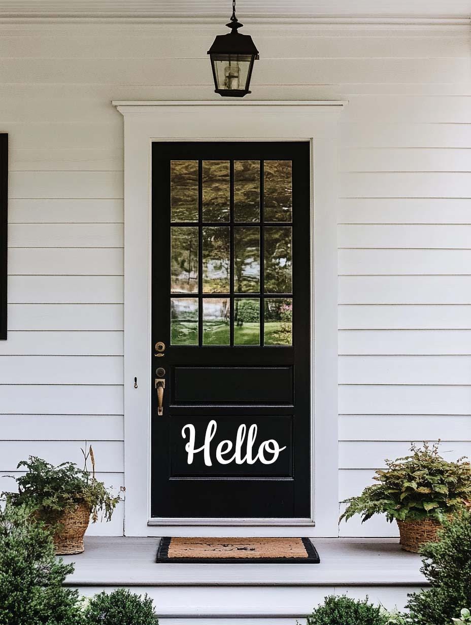 Additional product detail of Hello Front Door Decal.