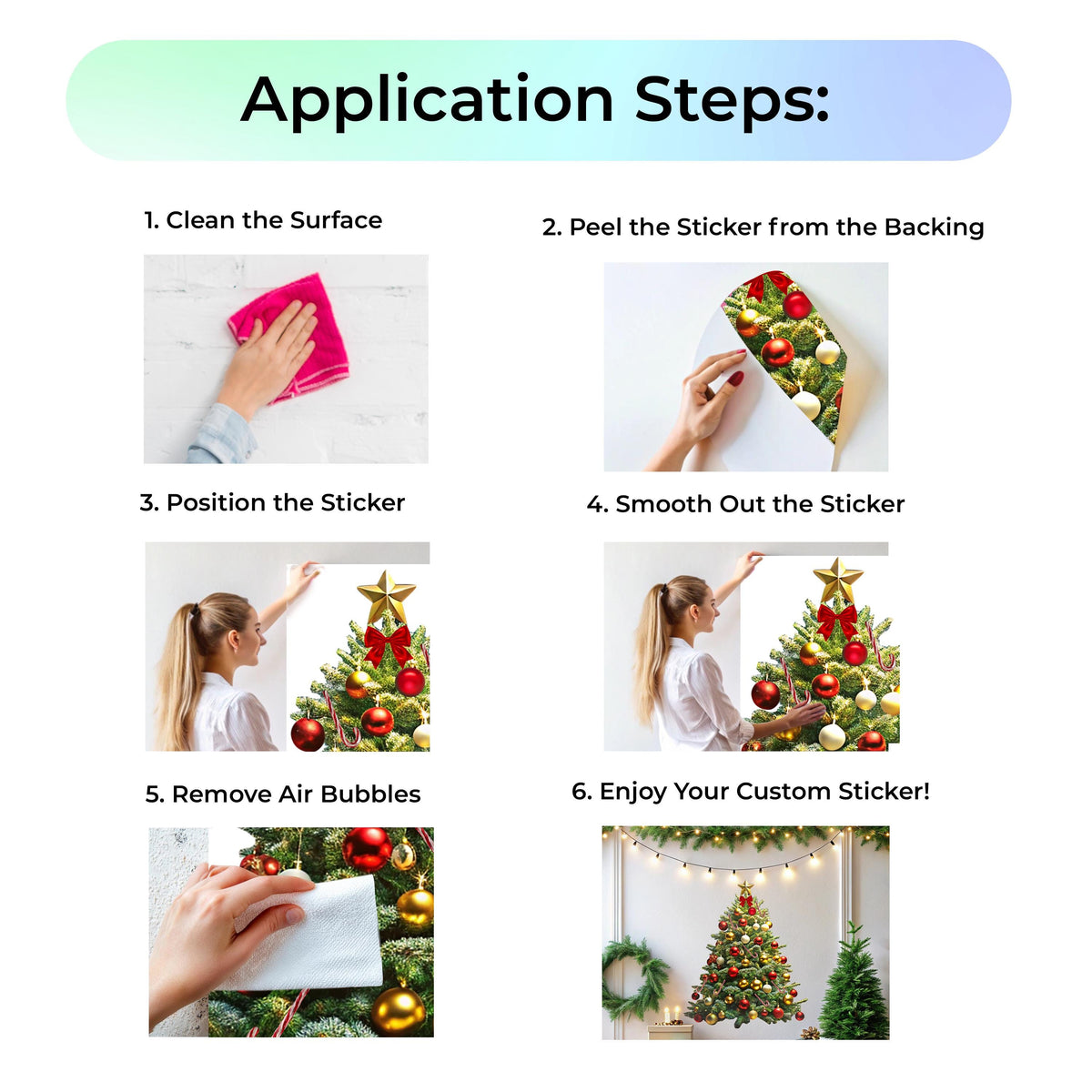 Alternate gallery view of Interactive Christmas Tree Wall Sticker Decal.