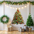 Interactive Christmas Tree Wall Sticker Decal displayed in a room setting.