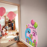 Product view of Personalized Dinosaur Birthday Sticker Set.