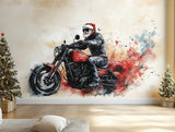 Additional product view of Biker Santa Wall Mural.