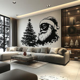 Alternate gallery view of Classic Santa & Tree Wall Mural.
