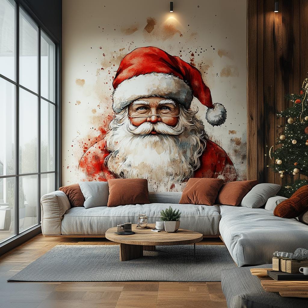 Alternate gallery view of Classic Santa Claus Wall Mural.
