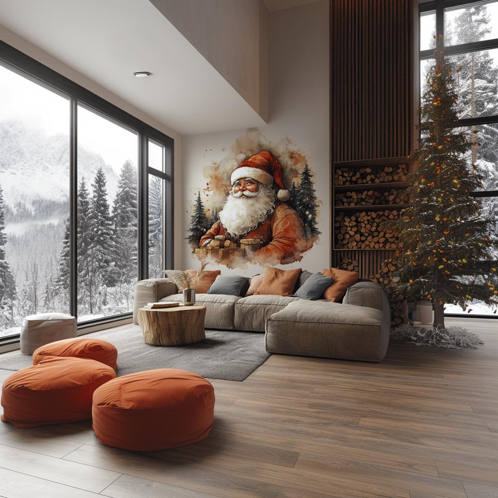 Additional product view of Classic Santa Claus Wall Mural.
