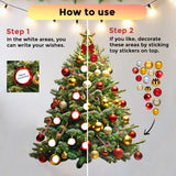 Alternate product view of Interactive Christmas Tree Wall Sticker Decal.