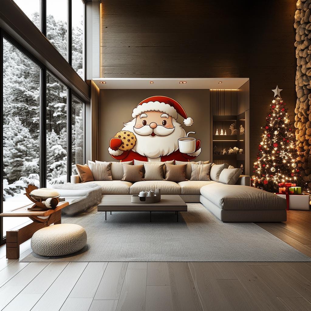 Additional product view of Santa Claus Wall Mural.