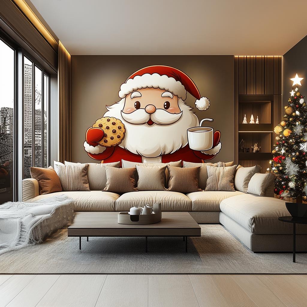 Alternate gallery view of Santa Claus Wall Mural.