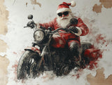 Additional product view of Biker Santa Wall Mural.