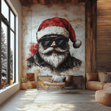 Additional product view of Biker Santa Wall Mural.