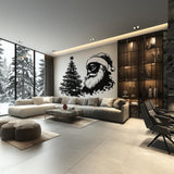 Additional product view of Classic Santa & Tree Wall Mural.