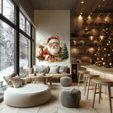 Additional product view of Santa Reindeer Wall Mural.