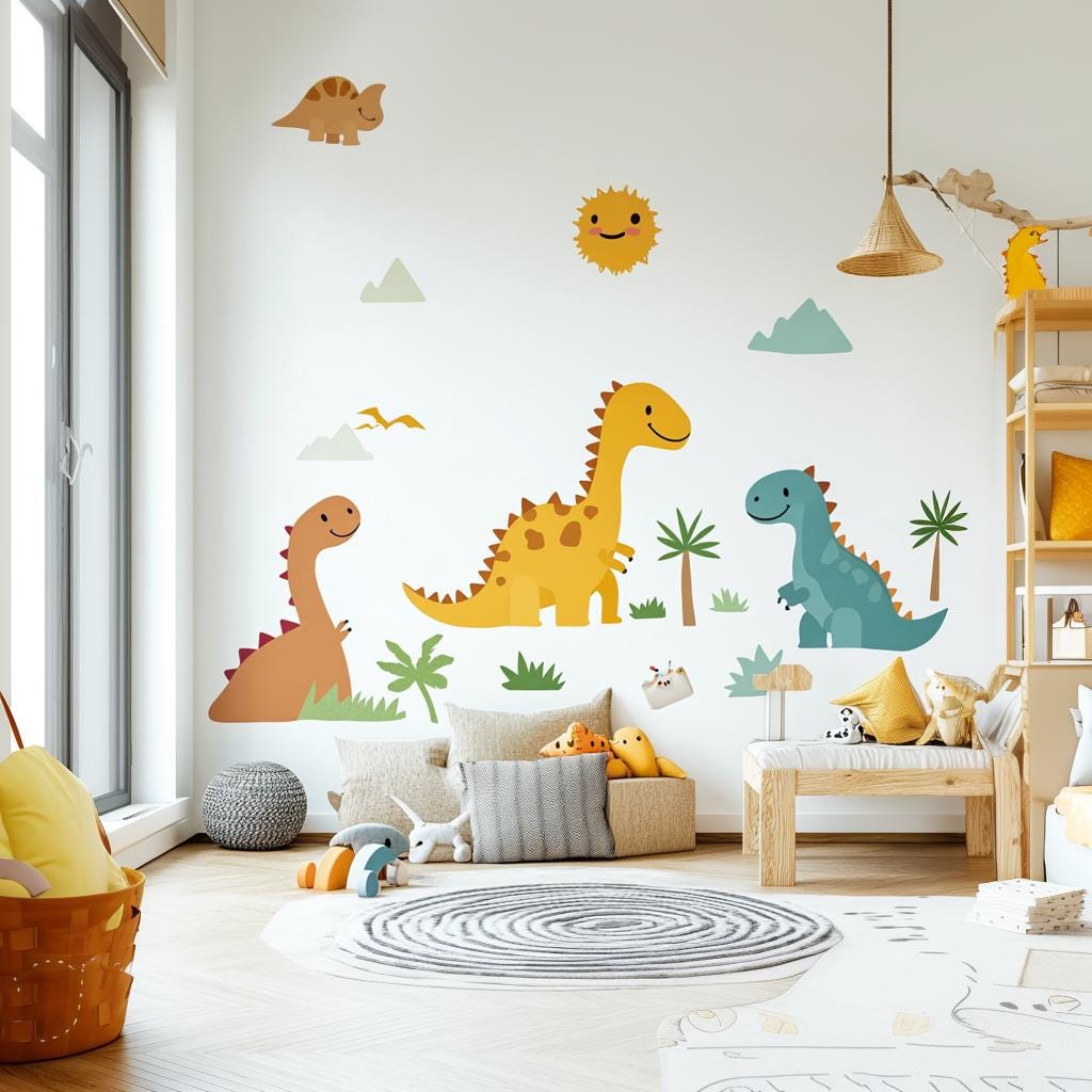 Alternate gallery view of Dinosaur Wall Decals for Kids.