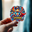 Product view of My Child Is a Superhero Autism Sticker.
