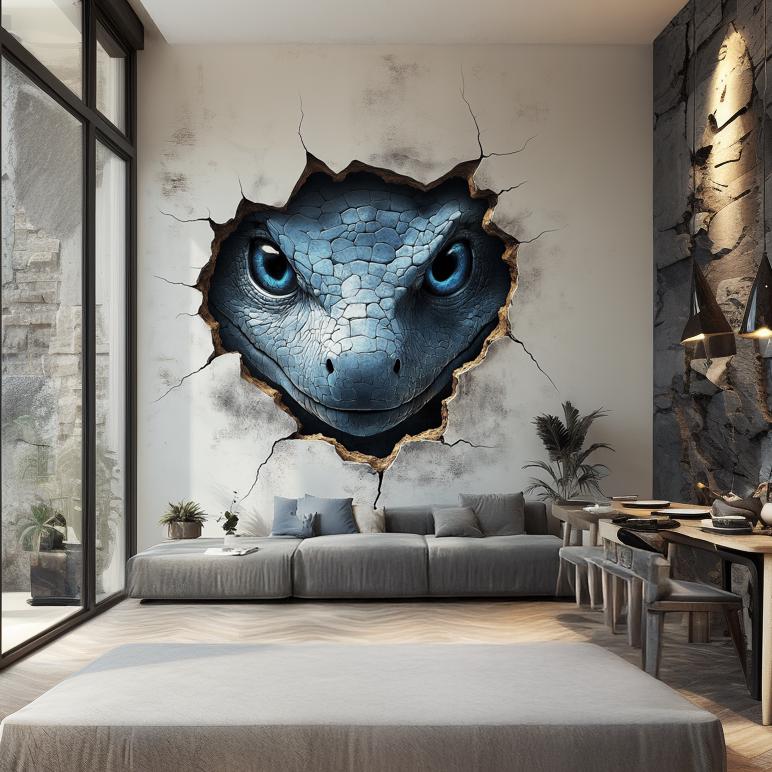 Alternate gallery view of 3D Gecko Wall Decal.