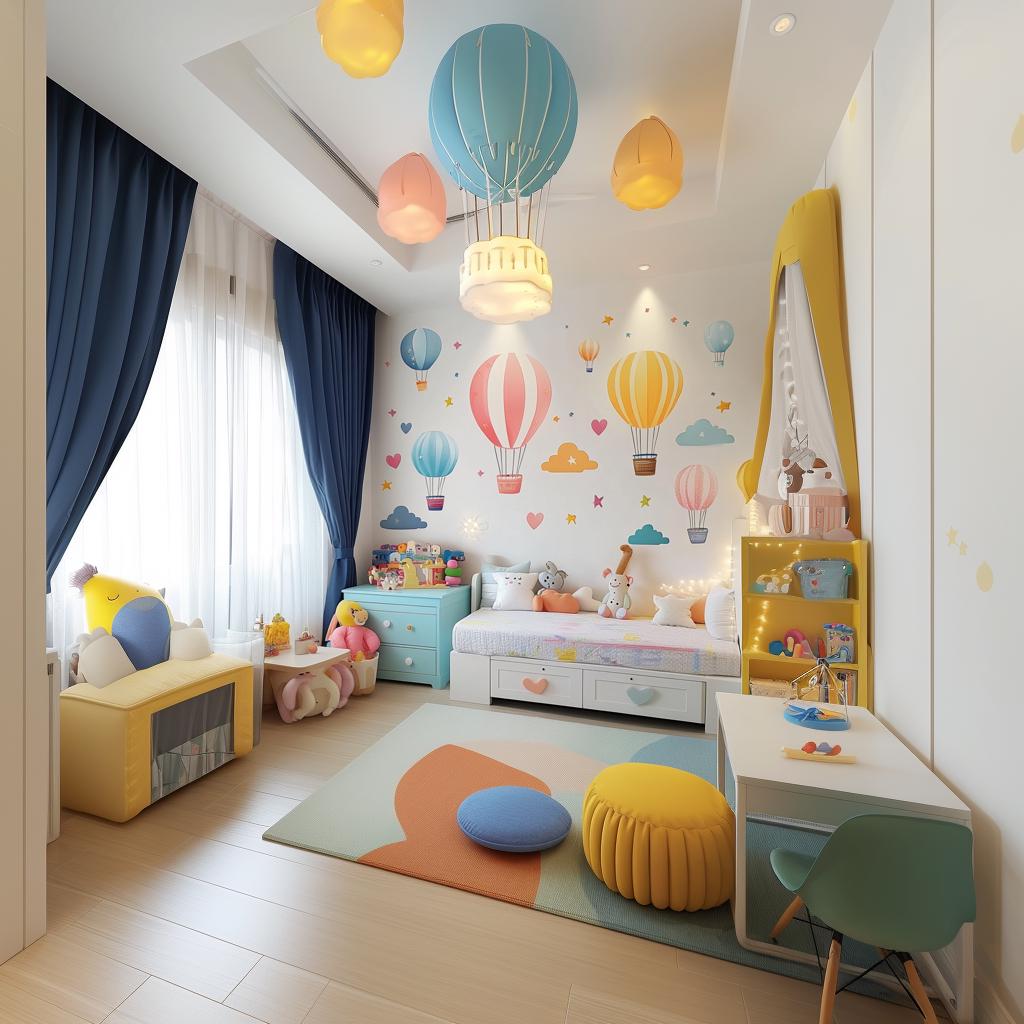 Alternate gallery view of Hot Air Balloon Wall Decals.