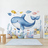 Additional product view of Whale Wall Decals for Kids.