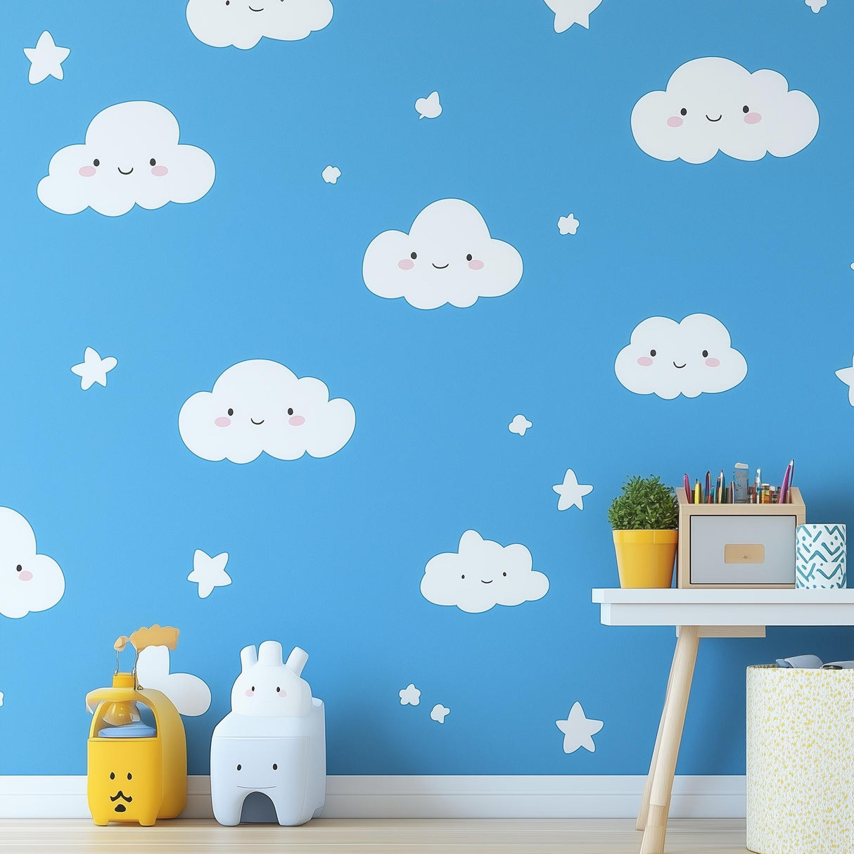 Alternate gallery view of Cloud and Star Wall Decals.
