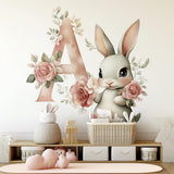 Product gallery view of Personalized Bunny Wall Decal.