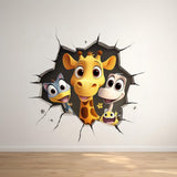 Alternate gallery view of 3D Cartoon Animal Wall Decal.
