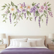 Floral Wall Decal displayed in a room setting.